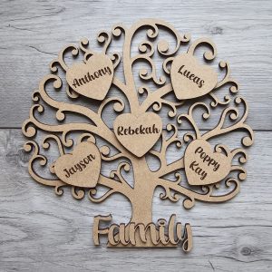 Family Tree - Crafter's pack basic - No large heart No stand.