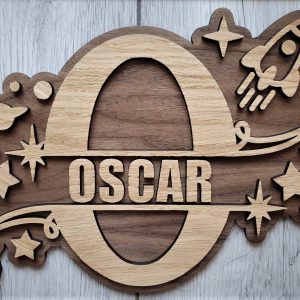 ( Space theme ) Bespoke bedroom name sign Wall/Door